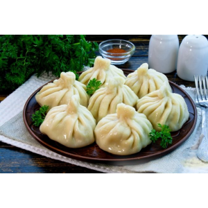 Khinkali with meat
